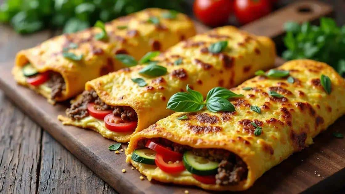 Variações do omelete de carne moída