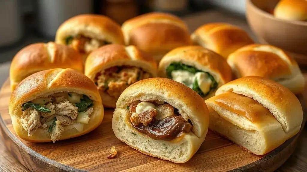 Variações do pão de batata recheado