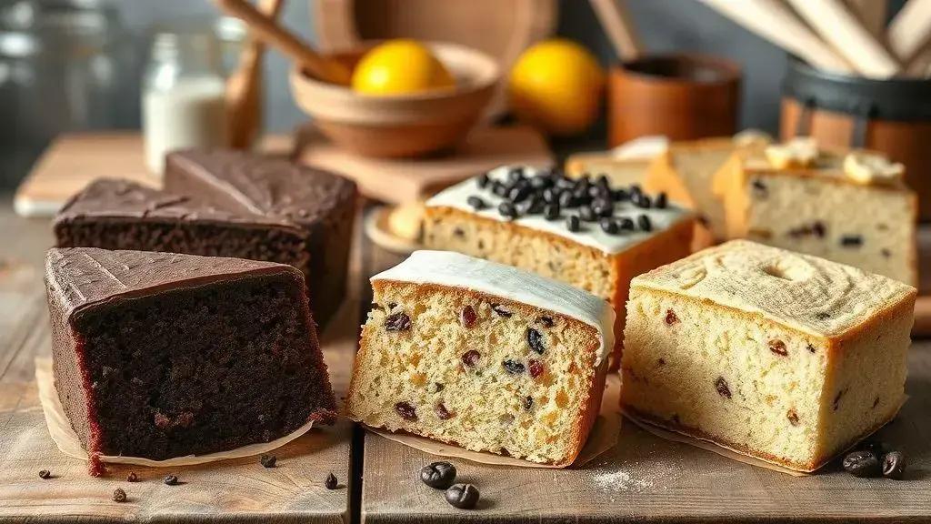 Variações do pão de ló vegano
