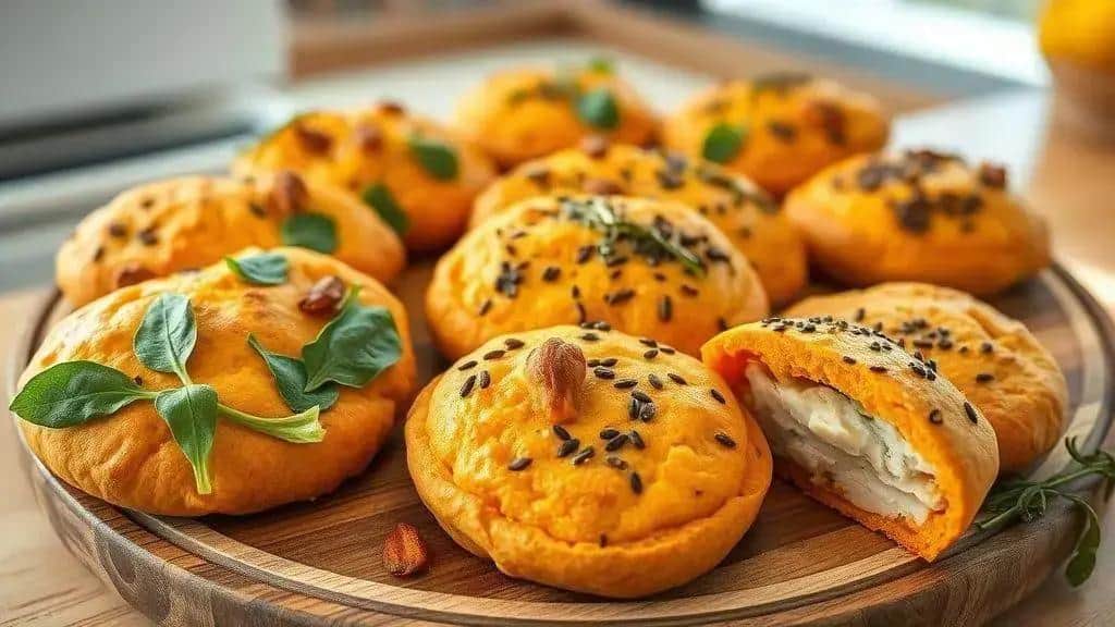 Variações do pão de queijo de batata doce fit Variações do pão de queijo de batata doce fit