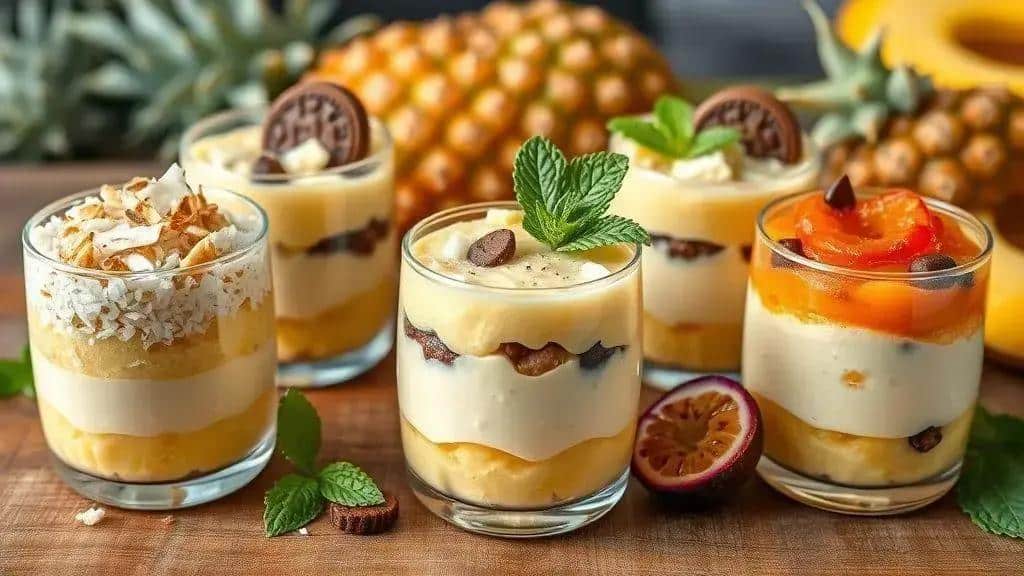 Variações do pavê de abacaxi para inovar na receita Variações do pavê de abacaxi para inovar na receita
