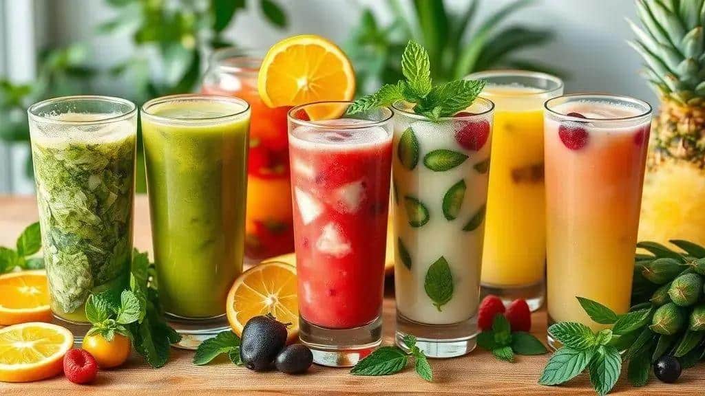 Variações do suco detox para diferentes gostos Variações do suco detox para diferentes gostos