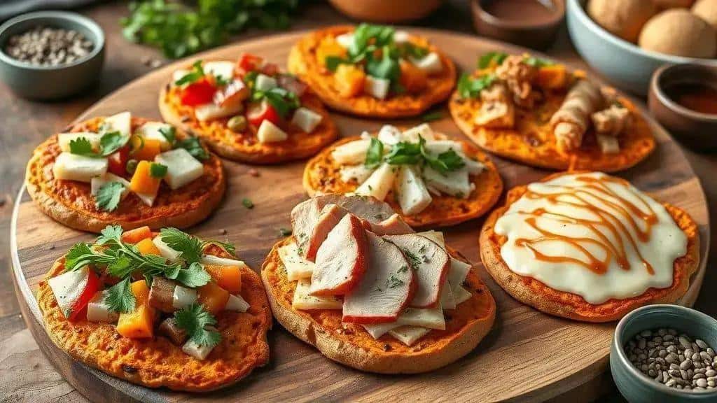Variações e complementos para o pão de batata doce