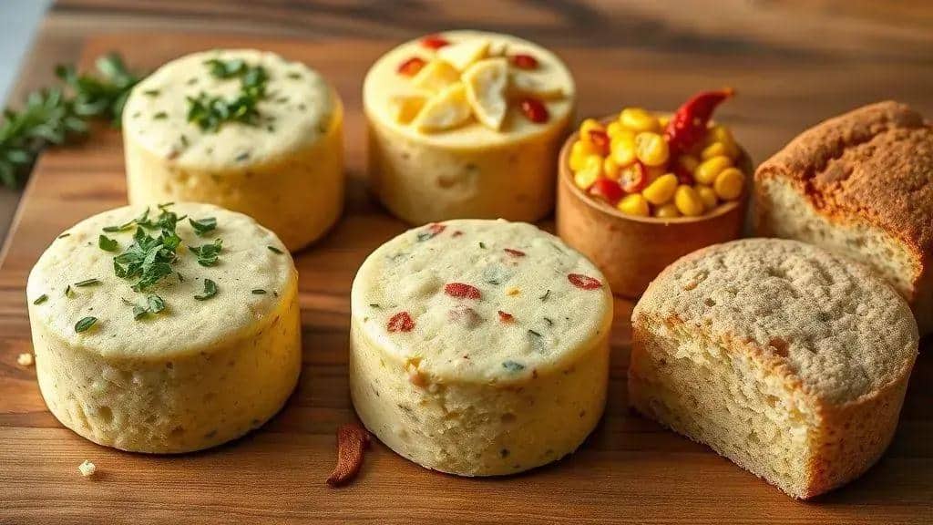 Variações e sabores diferentes do bolo de queijo Variações e sabores diferentes do bolo de queijo