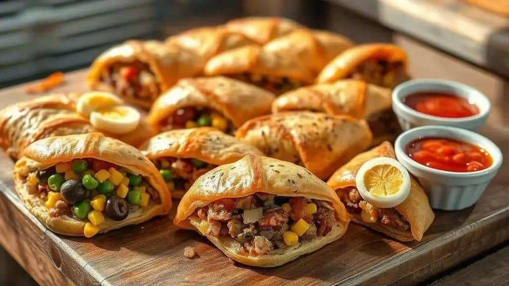 Variações interessantes do pastel de carne Variações interessantes do pastel de carne