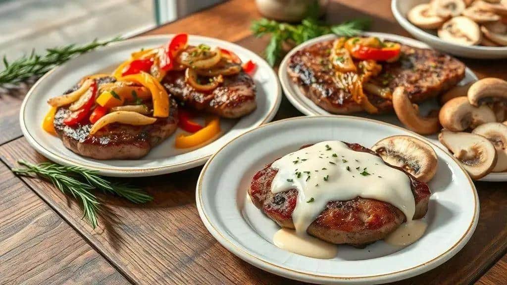 Variações saborosas do bife acebolado Variações saborosas do bife acebolado