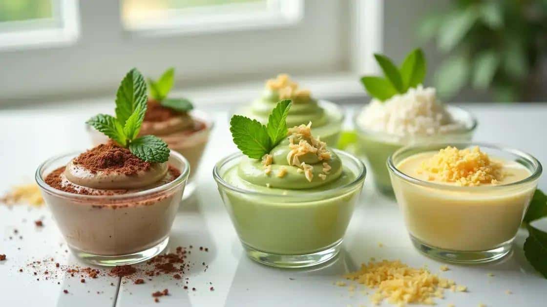 Variações saborosas do creme de abacate