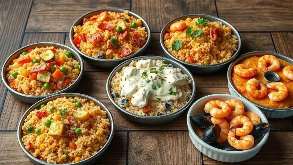 Variações saborosas para o arroz de forno