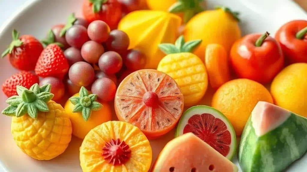 Variedades de frutas que podem ser usadas como inspiração