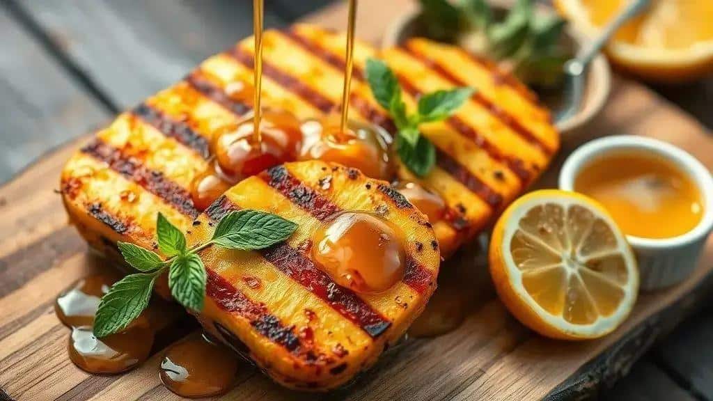 Abacaxi Grelhado com Mel Costa Oeste grilled pineapple 3 Abacaxi Grelhado com Mel Costa Oeste grilled pineapple