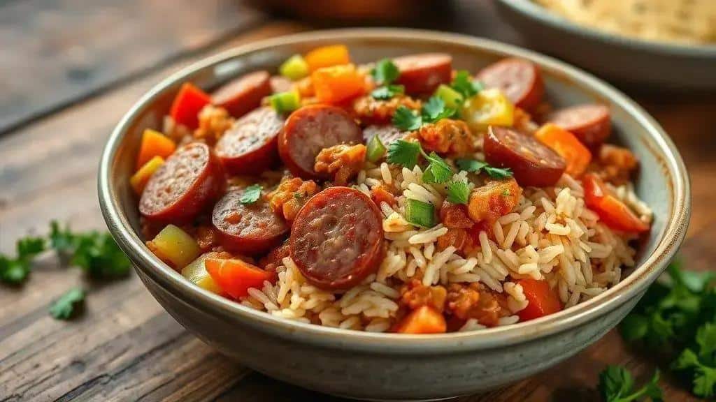 Arroz com Linguiça Cajun Cajun & Creole andouille jambalaya