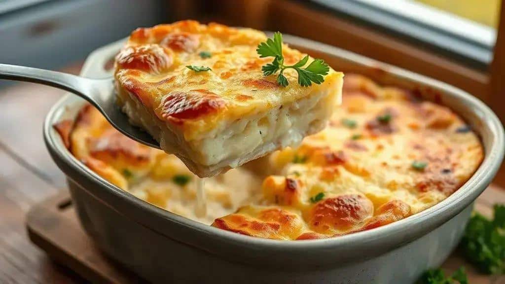 Batatas Fatiadas ao Forno Midwest scalloped potatoes