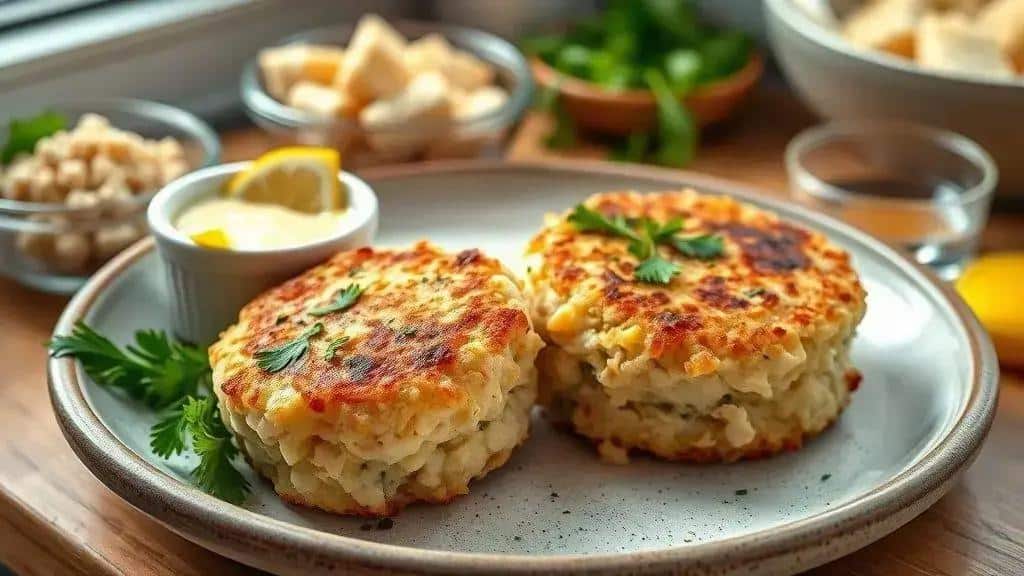 Bolinhos de Caranguejo New England crab cakes