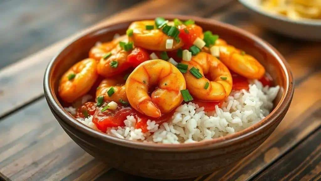 Camarão ao Molho de Tomate Picante Cajun & Creole shrimp creole