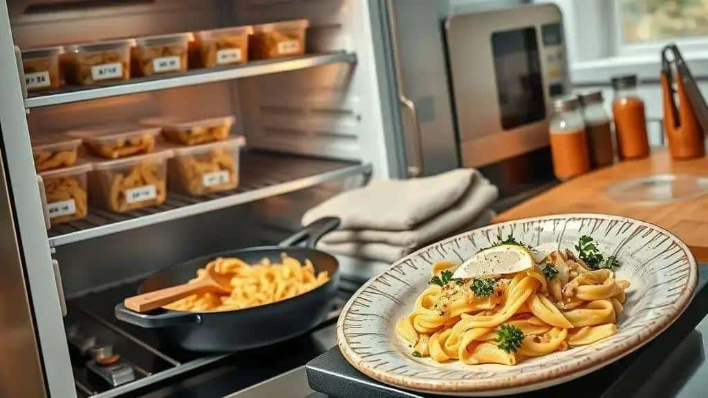 Como armazenar, aquecer e servir a Cajun Chicken Pasta