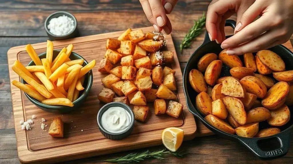 Como cozinhar as batatas: fritas, assadas ou rústicas