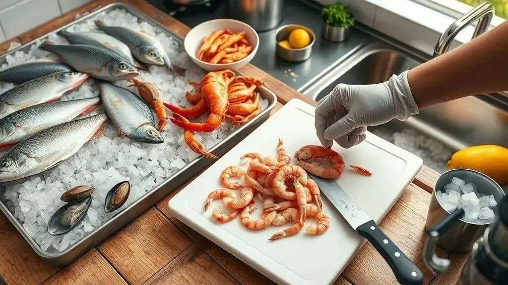Como escolher e preparar frutos do mar frescos