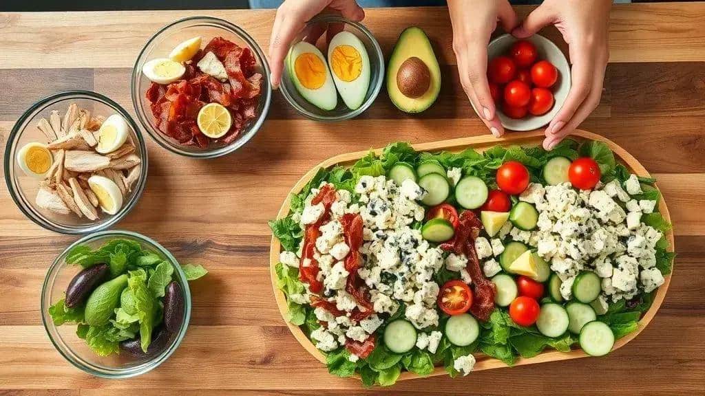 Como preparar a salada Cobb passo a passo