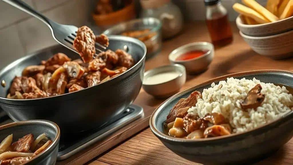 Como preparar a versão do Centro-Oeste Midwest beef stroganoff