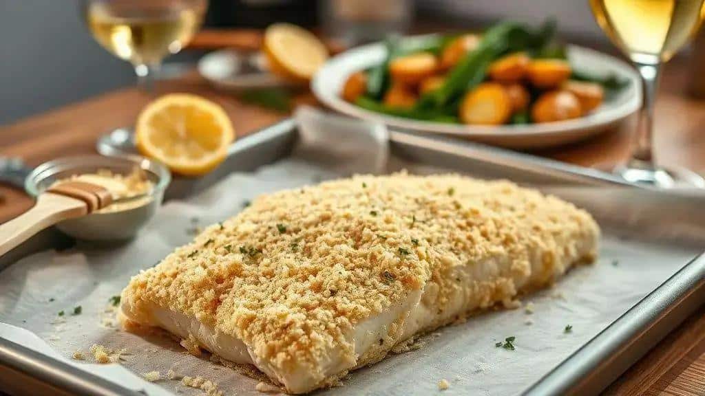 Como preparar Bacalhau assado com farinha de rosca passo a passo
