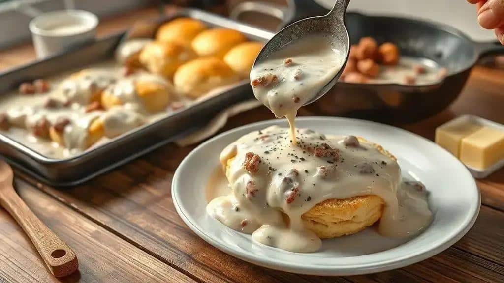 Como preparar biscuits and gravy passo a passo
