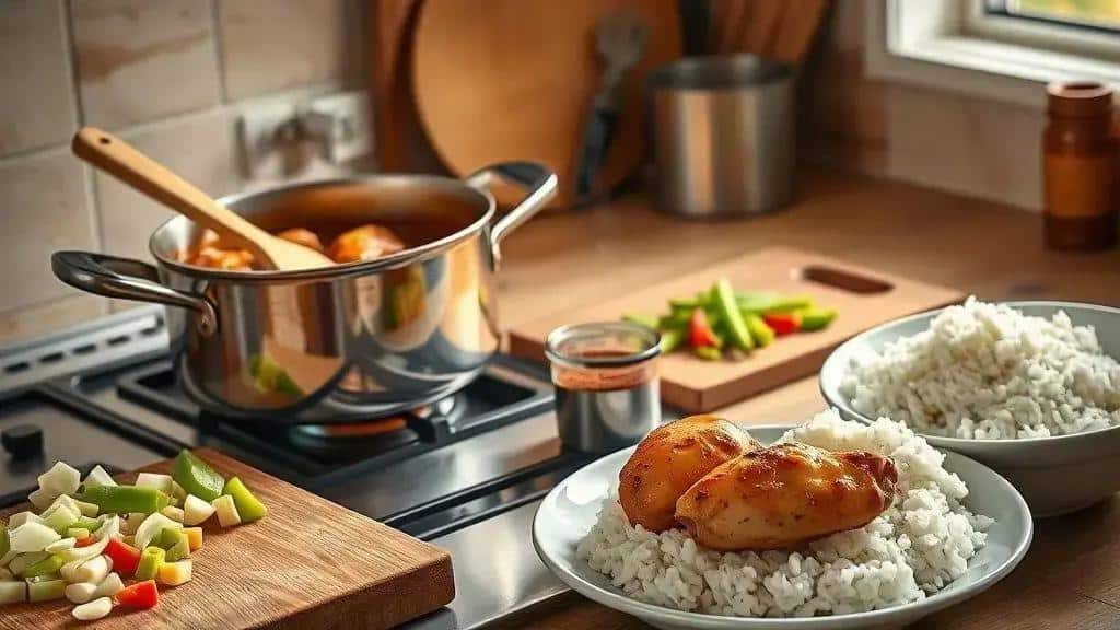 Como preparar frango ao molho Creole (etouffée passo a passo)