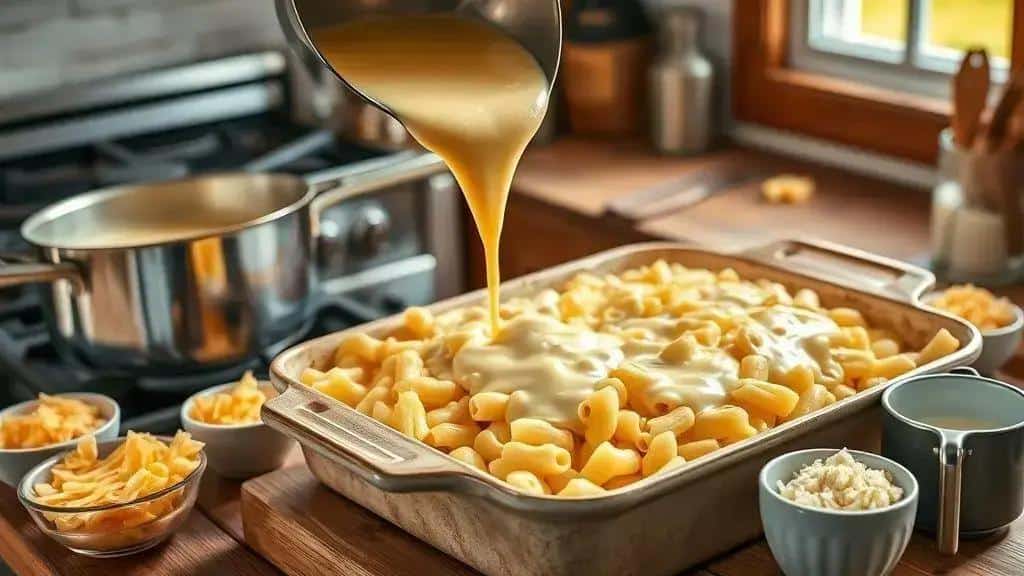 Como preparar macarrão assado com queijo