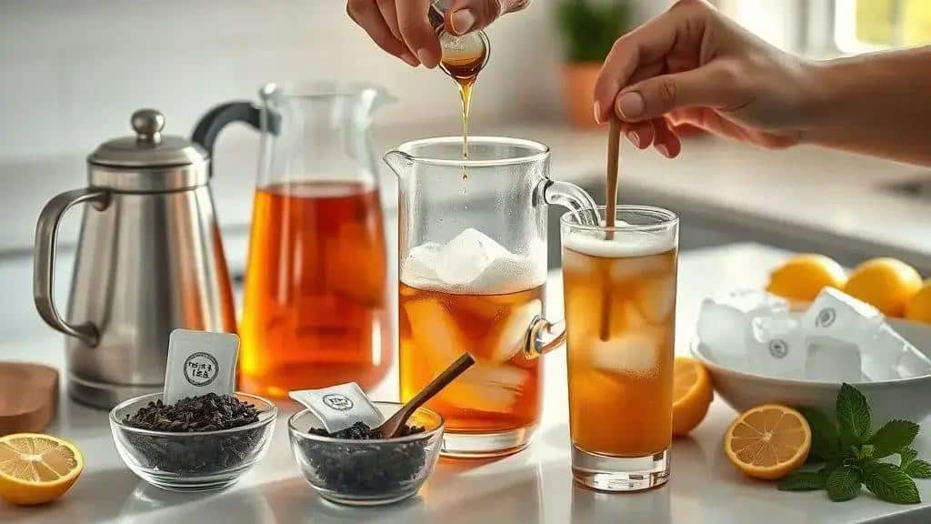 Como preparar o chá doce gelado do sul passo a passo