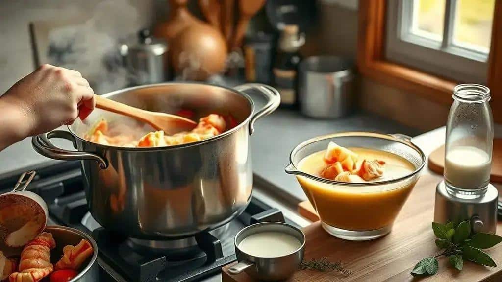 Como preparar o creme de lagosta passo a passo