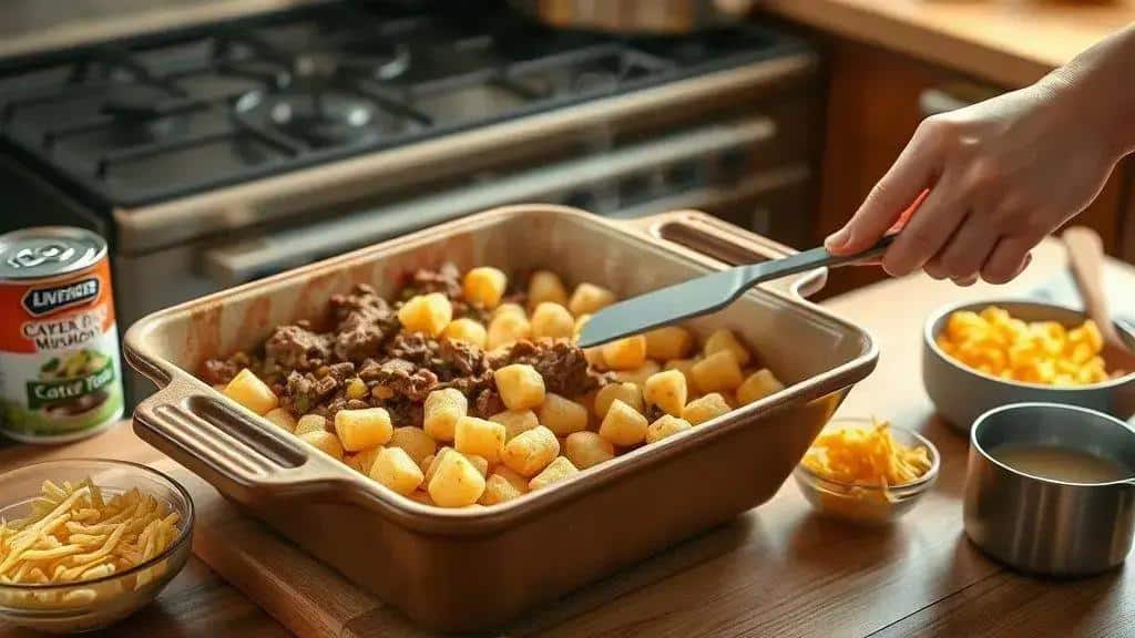 Como preparar o gratinado de batata com carne passo a passo