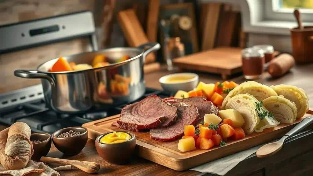 Como preparar o New England boiled dinner passo a passo