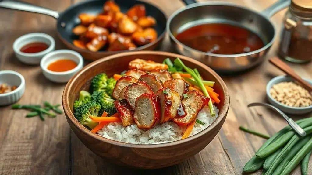 Como preparar o Teriyaki chicken bowl passo a passo
