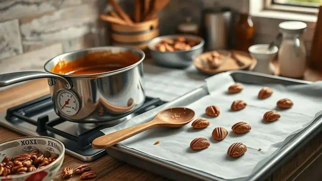 Como preparar pralines de nozes: passo a passo