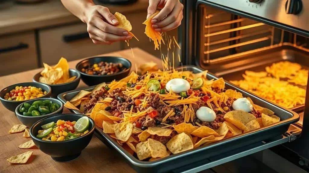 Como preparar tortilhas com queijo derretido texas e sudoeste nachos Como preparar tortilhas com queijo derretido texas e sudoeste nachos