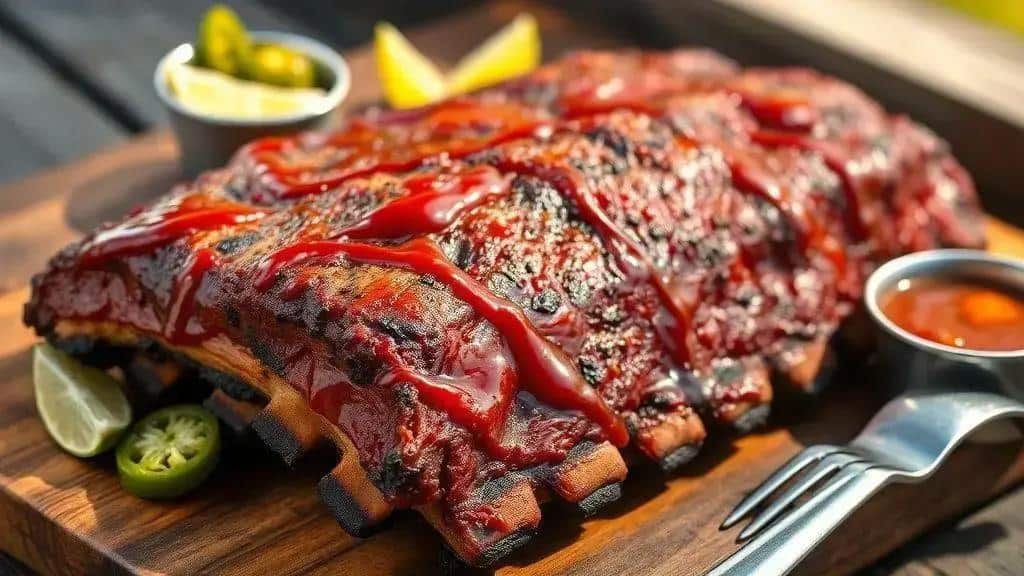 Costelas Grelhadas com Molho Barbecue Texas e Sudoeste bbq ribs