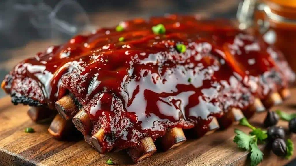 Costelinhas com Molho Barbecue Sul dos EUA barbecue ribs