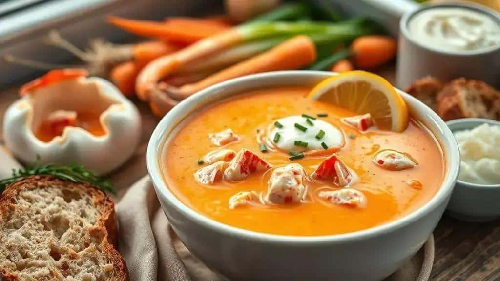 Creme de Lagosta New England lobster bisque
