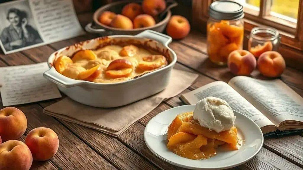 Curiosidades e história do Peach Cobbler no sul dos EUA