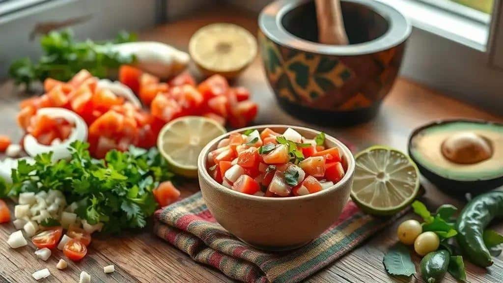 Curiosidades e origem do pico de gallo e seus ingredientes