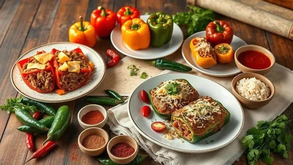 Curiosidades e origem dos stuffed peppers e influências Tex-Mex