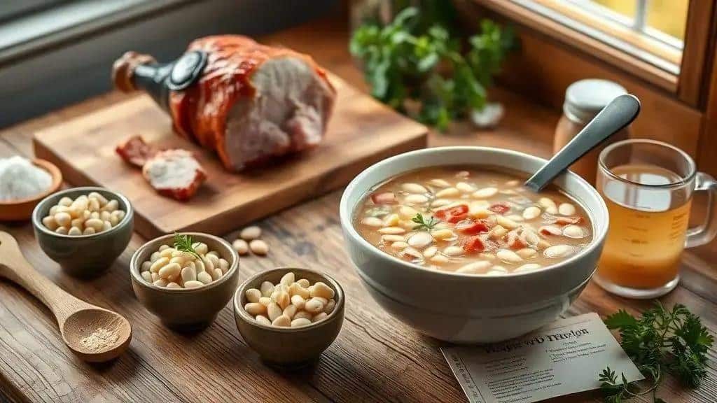 Curiosidades sobre a ham and bean soup e o feijão usado