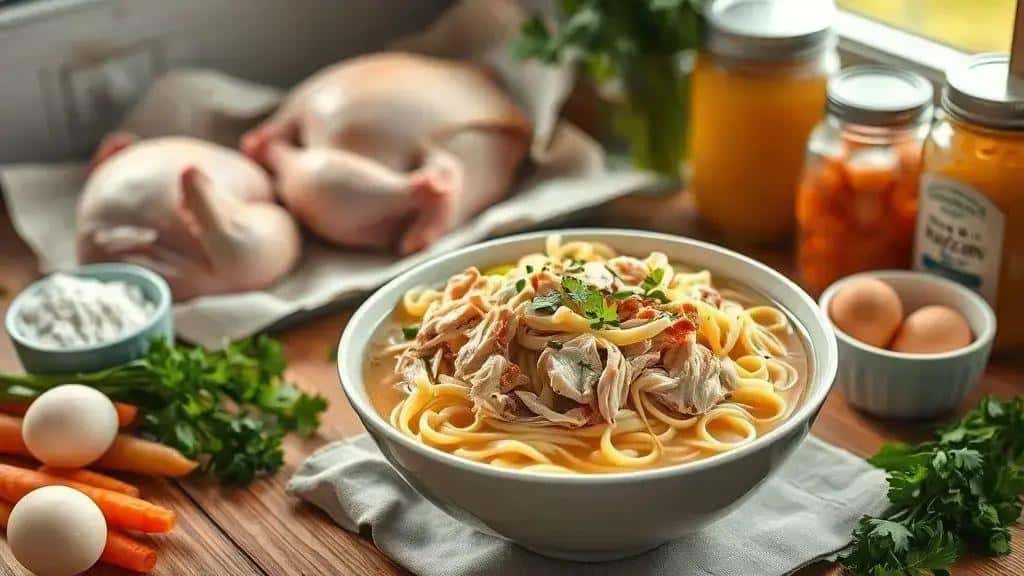 Curiosidades sobre chicken and noodles e ingredientes