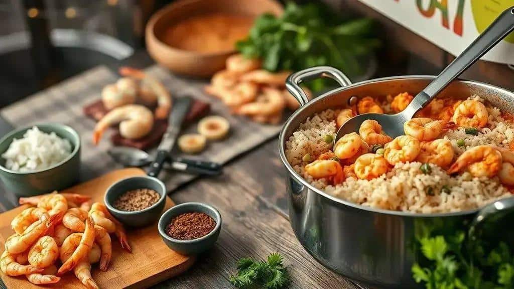 Curiosidades sobre jambalaya e o camarão na culinária sulista