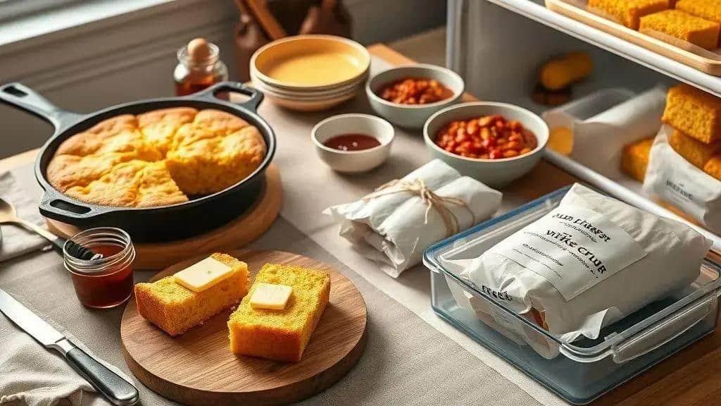 Dicas de acompanhamento e conservação do cornbread