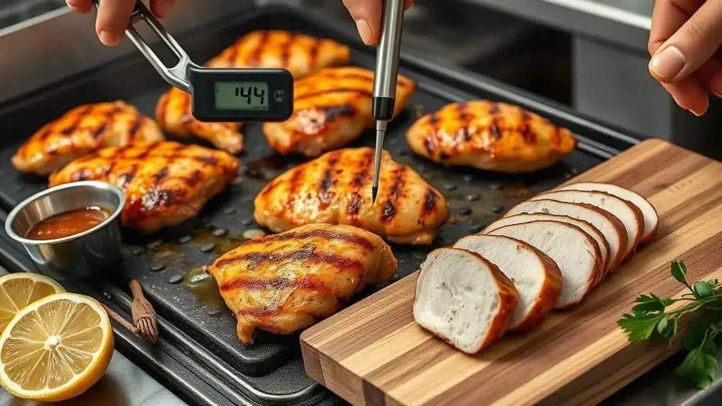 Dicas para grelhar o frango e manter a suculência Dicas para grelhar o frango e manter a suculência