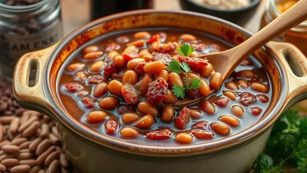 Feijão Assado Doce New England baked beans