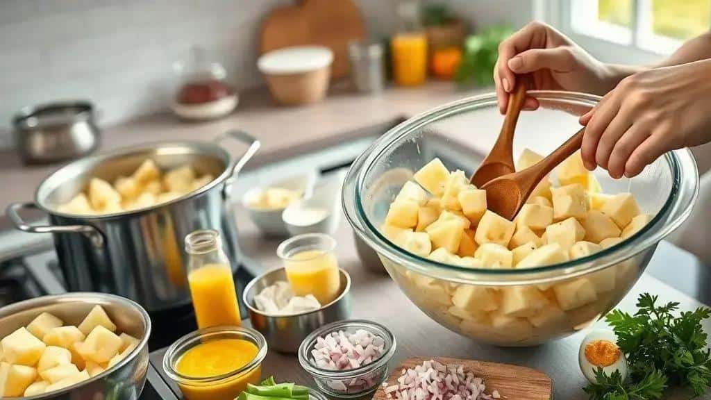 How to prepare Midwest potato salad step by step