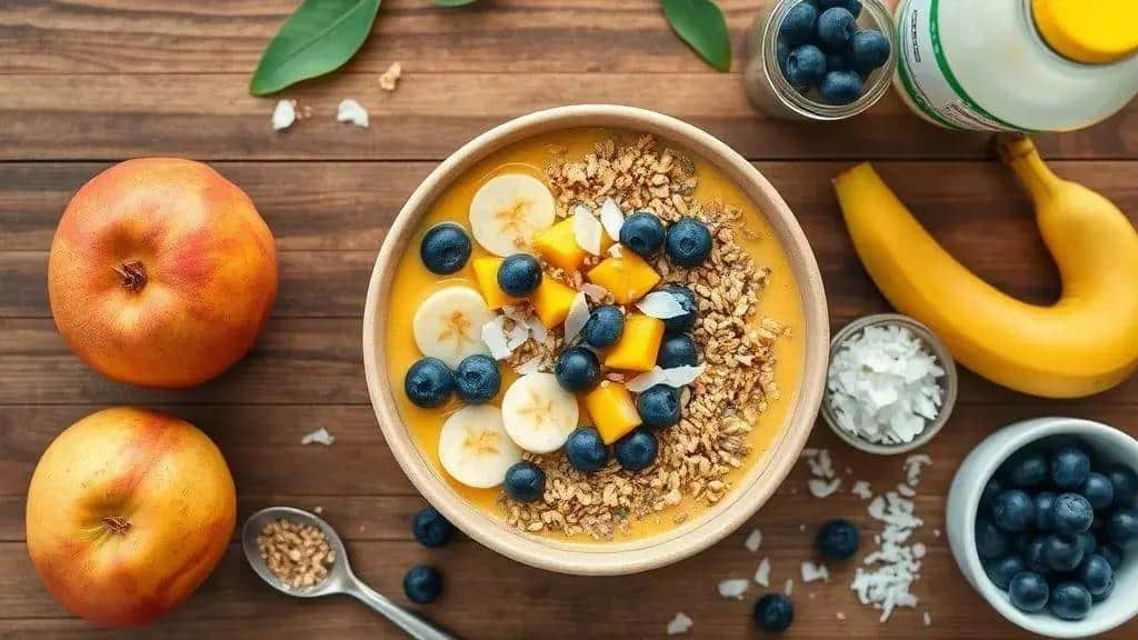 Ingredientes da California Smoothie Bowl Ingredientes da California Smoothie Bowl
