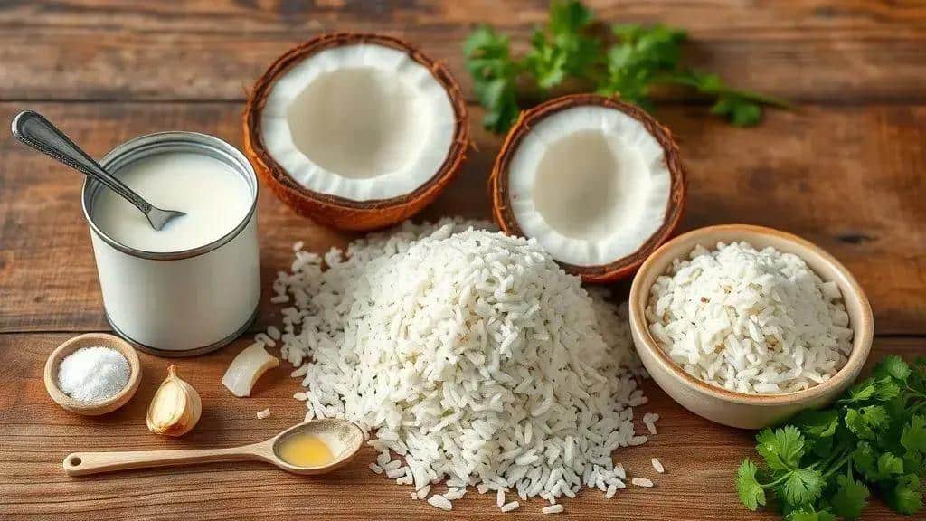 Ingredientes da receita arroz com leite de coco costa oeste Ingredientes da receita arroz com leite de coco costa oeste