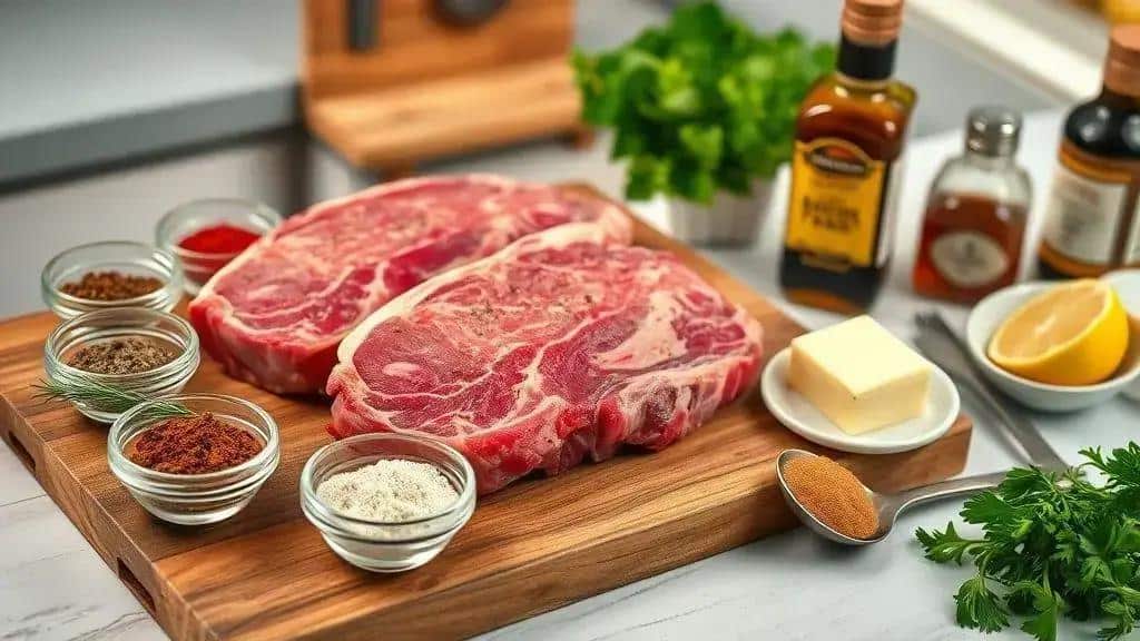 Ingredientes da receita Cajun Grilled Steak
